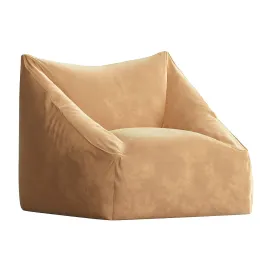 Cooper velvet bean bag chair